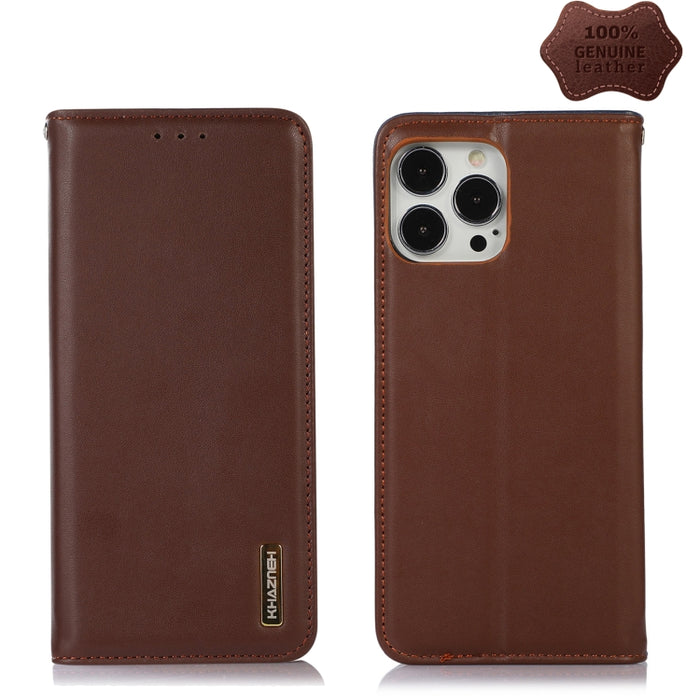 KHAZNEH Estuche para teléfono de cuero de vaca con capa superior de napa, For iPhone 13 Pro, For iPhone 13 Pro Max, For iPhone 12 Pro Max
