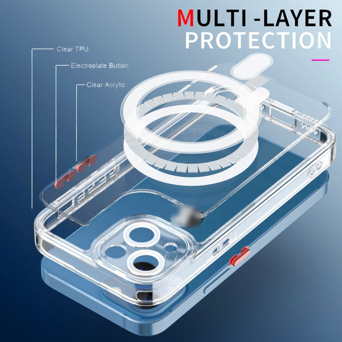 Estuche para teléfono Cat-eye TPU + Acrylic Magsafe