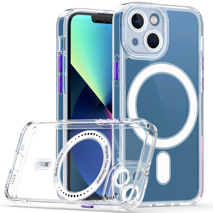 Estuche para teléfono Cat-eye TPU + Acrylic Magsafe