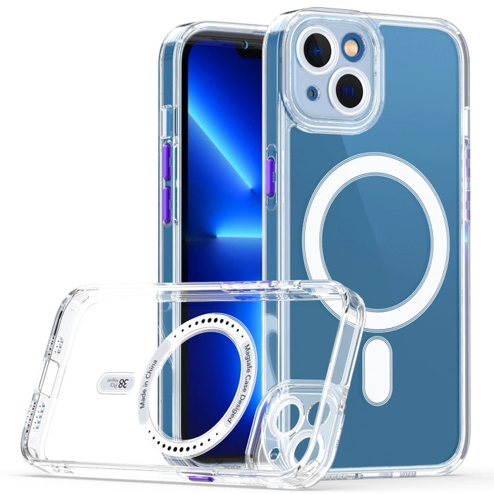 Estuche para teléfono Cat-eye TPU + Acrylic Magsafe