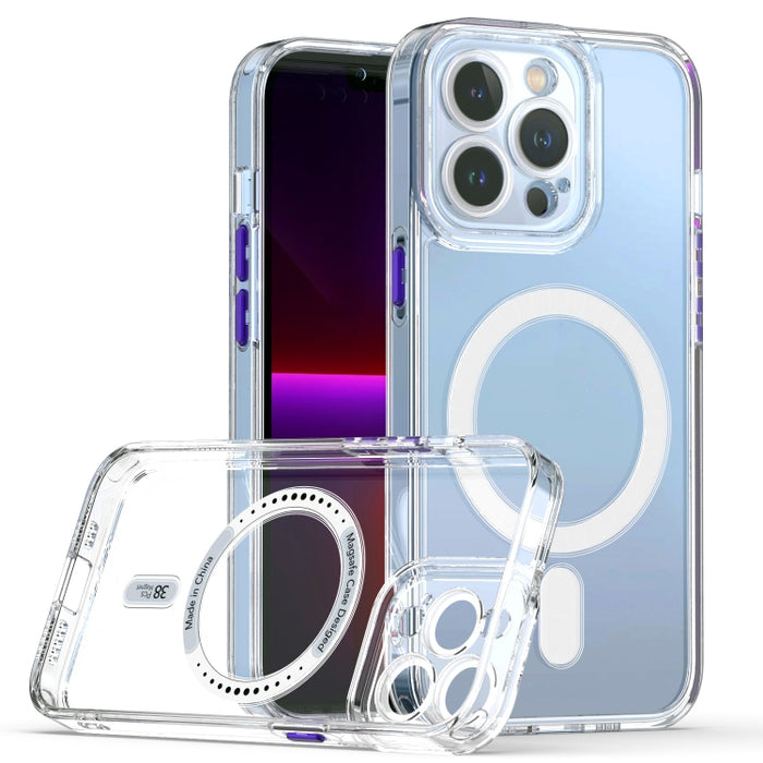 Estuche para teléfono Cat-eye TPU + Acrylic Magsafe