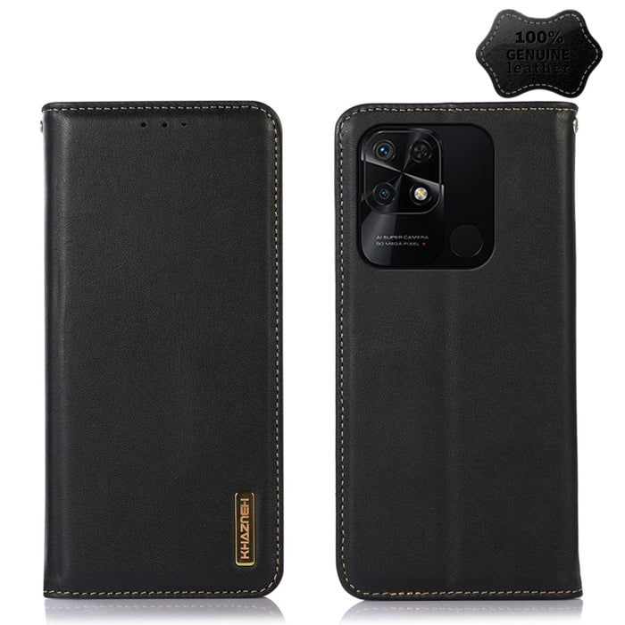KHAZNEH Estuche para teléfono de cuero de vaca con capa superior de napa, For Xiaomi Redmi 10C / 10 India, For Xiaomi Redmi K40S, For Xiaomi Redmi K50 / K50 Pro, For Xiaomi Redmi K50 Gaming, For Xiaomi Redmi Note 11 4G/11S 4G Global                    ...