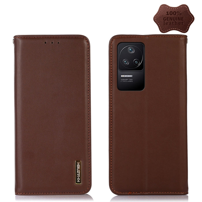 KHAZNEH Estuche para teléfono de cuero de vaca con capa superior de napa, For Xiaomi Redmi 10C / 10 India, For Xiaomi Redmi K40S, For Xiaomi Redmi K50 / K50 Pro, For Xiaomi Redmi K50 Gaming, For Xiaomi Redmi Note 11 4G/11S 4G Global                    ...