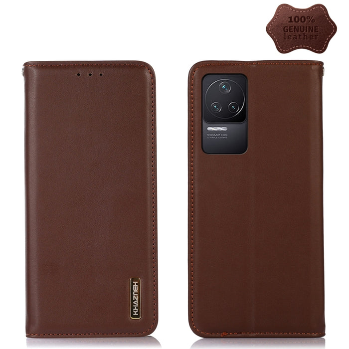 KHAZNEH Estuche para teléfono de cuero de vaca con capa superior de napa, For Xiaomi Redmi 10C / 10 India, For Xiaomi Redmi K40S, For Xiaomi Redmi K50 / K50 Pro, For Xiaomi Redmi K50 Gaming, For Xiaomi Redmi Note 11 4G/11S 4G Global                    ...