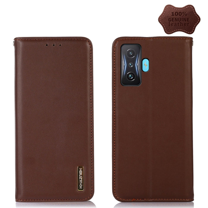 KHAZNEH Estuche para teléfono de cuero de vaca con capa superior de napa, For Xiaomi Redmi 10C / 10 India, For Xiaomi Redmi K40S, For Xiaomi Redmi K50 / K50 Pro, For Xiaomi Redmi K50 Gaming, For Xiaomi Redmi Note 11 4G/11S 4G Global                    ...
