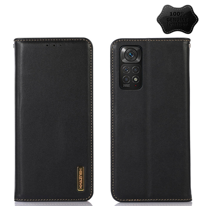 KHAZNEH Estuche para teléfono de cuero de vaca con capa superior de napa, For Xiaomi Redmi 10C / 10 India, For Xiaomi Redmi K40S, For Xiaomi Redmi K50 / K50 Pro, For Xiaomi Redmi K50 Gaming, For Xiaomi Redmi Note 11 4G/11S 4G Global                    ...