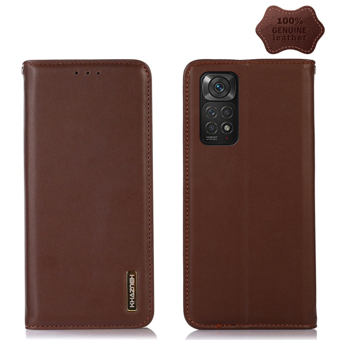 KHAZNEH Estuche para teléfono de cuero de vaca con capa superior de napa, For Xiaomi Redmi 10C / 10 India, For Xiaomi Redmi K40S, For Xiaomi Redmi K50 / K50 Pro, For Xiaomi Redmi K50 Gaming, For Xiaomi Redmi Note 11 4G/11S 4G Global                    ...