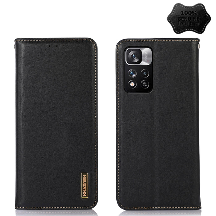 KHAZNEH Estuche para teléfono de cuero de vaca con capa superior de napa, For Xiaomi Redmi 10C / 10 India, For Xiaomi Redmi K40S, For Xiaomi Redmi K50 / K50 Pro, For Xiaomi Redmi K50 Gaming, For Xiaomi Redmi Note 11 4G/11S 4G Global                    ...
