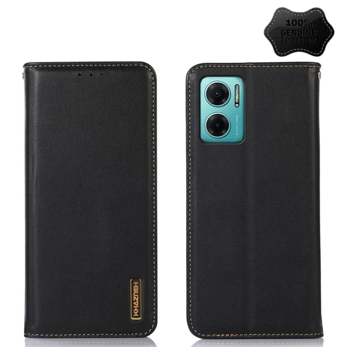 KHAZNEH Estuche para teléfono de cuero de vaca con capa superior de napa, For Xiaomi Redmi 10C / 10 India, For Xiaomi Redmi K40S, For Xiaomi Redmi K50 / K50 Pro, For Xiaomi Redmi K50 Gaming, For Xiaomi Redmi Note 11 4G/11S 4G Global                    ...