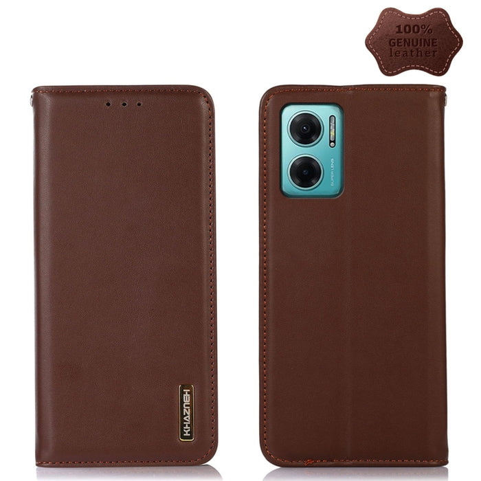 KHAZNEH Estuche para teléfono de cuero de vaca con capa superior de napa, For Xiaomi Redmi 10C / 10 India, For Xiaomi Redmi K40S, For Xiaomi Redmi K50 / K50 Pro, For Xiaomi Redmi K50 Gaming, For Xiaomi Redmi Note 11 4G/11S 4G Global                    ...