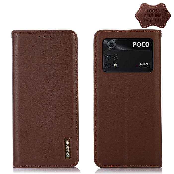 KHAZNEH Estuche para teléfono de cuero de vaca con capa superior de napa, For Xiaomi Redmi 10C / 10 India, For Xiaomi Redmi K40S, For Xiaomi Redmi K50 / K50 Pro, For Xiaomi Redmi K50 Gaming, For Xiaomi Redmi Note 11 4G/11S 4G Global                    ...