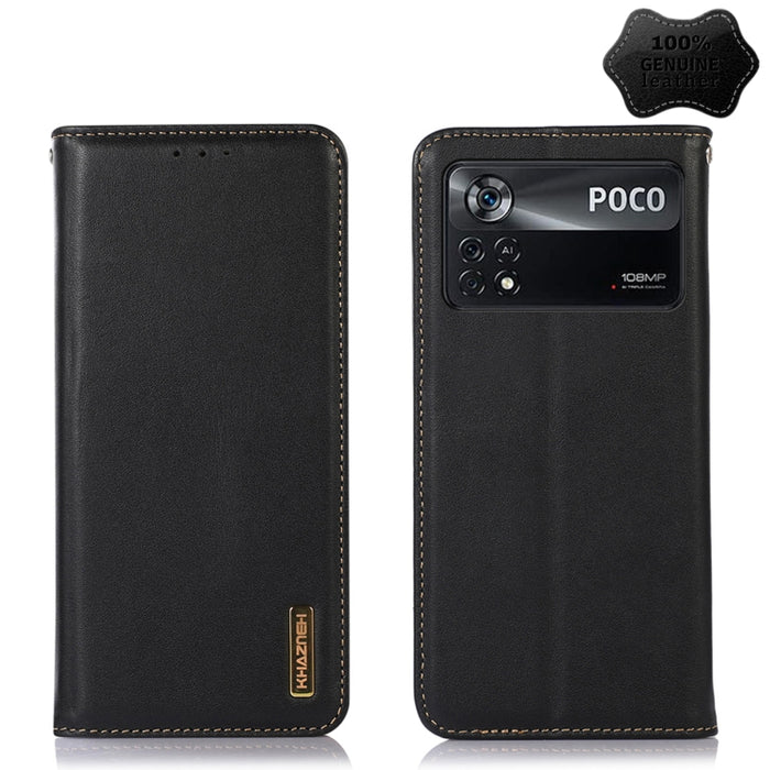 KHAZNEH Estuche para teléfono de cuero de vaca con capa superior de napa, For Xiaomi Redmi 10C / 10 India, For Xiaomi Redmi K40S, For Xiaomi Redmi K50 / K50 Pro, For Xiaomi Redmi K50 Gaming, For Xiaomi Redmi Note 11 4G/11S 4G Global                    ...