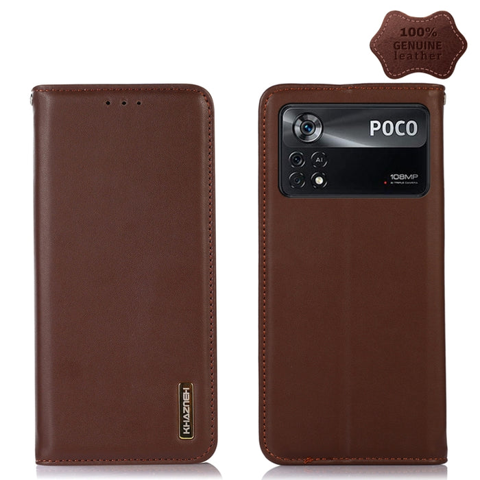 KHAZNEH Estuche para teléfono de cuero de vaca con capa superior de napa, For Xiaomi Redmi 10C / 10 India, For Xiaomi Redmi K40S, For Xiaomi Redmi K50 / K50 Pro, For Xiaomi Redmi K50 Gaming, For Xiaomi Redmi Note 11 4G/11S 4G Global                    ...