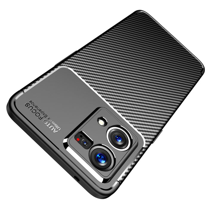 Funda de teléfono TPU a prueba de golpes con textura de fibra de carbono, For OPPO A57 2022, For OPPO Reno7 4G Global, For Xiaomi Black Shark 5 / 5 Pro