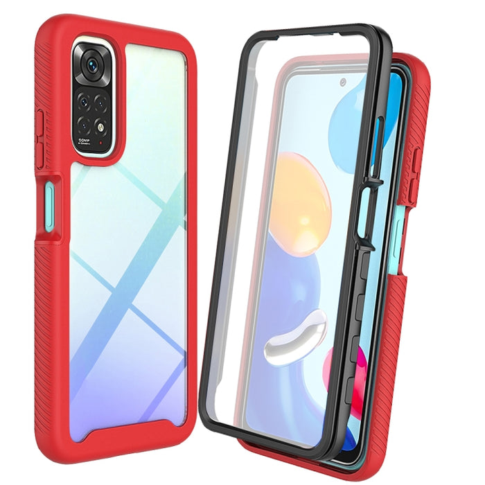 Starry Sky Color sólido PC + TPU Funda para teléfono con película PET, For Xiaomi Redmi Note 11 Pro Global, For Xiaomi Redmi Note 11S Global