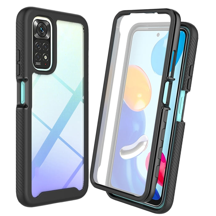 Starry Sky Color sólido PC + TPU Funda para teléfono con película PET, For Xiaomi Redmi Note 11 Pro Global, For Xiaomi Redmi Note 11S Global