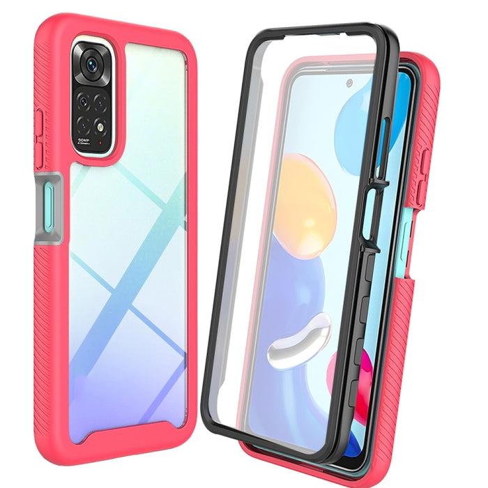 Starry Sky Color sólido PC + TPU Funda para teléfono con película PET, For Xiaomi Redmi Note 11 Pro Global, For Xiaomi Redmi Note 11S Global