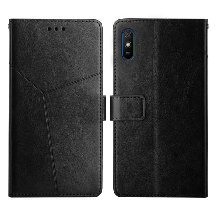 Estuche para teléfono de cuero con tapa horizontal y costuras en Y, For Xiaomi Redmi 9, For Xiaomi Redmi 9A, For Xiaomi Redmi 9C, For Xiaomi Poco M3 / Redmi 9T, For Xiaomi Redmi 10, For Xiaomi Redmi 10 5G / Note 11E, For Xiaomi Redmi 10A               ...