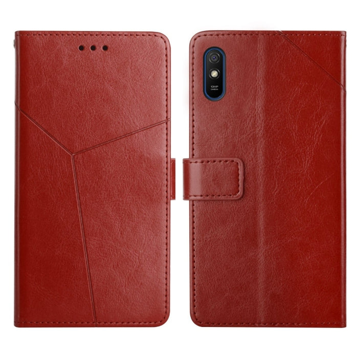 Estuche para teléfono de cuero con tapa horizontal y costuras en Y, For Xiaomi Redmi 9, For Xiaomi Redmi 9A, For Xiaomi Redmi 9C, For Xiaomi Poco M3 / Redmi 9T, For Xiaomi Redmi 10, For Xiaomi Redmi 10 5G / Note 11E, For Xiaomi Redmi 10A               ...