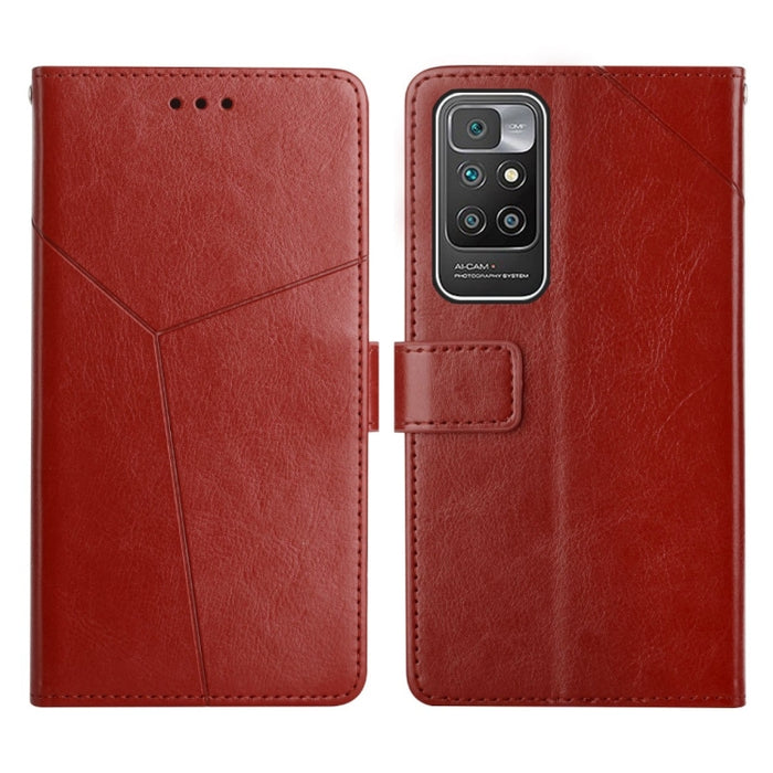 Estuche para teléfono de cuero con tapa horizontal y costuras en Y, For Xiaomi Redmi 9, For Xiaomi Redmi 9A, For Xiaomi Redmi 9C, For Xiaomi Poco M3 / Redmi 9T, For Xiaomi Redmi 10, For Xiaomi Redmi 10 5G / Note 11E, For Xiaomi Redmi 10A               ...