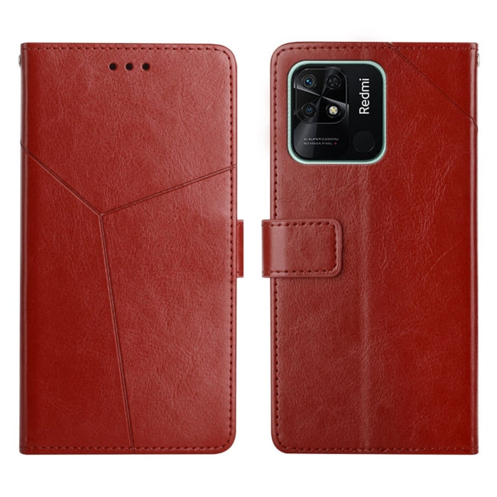 Estuche para teléfono de cuero con tapa horizontal y costuras en Y, For Xiaomi Redmi 9, For Xiaomi Redmi 9A, For Xiaomi Redmi 9C, For Xiaomi Poco M3 / Redmi 9T, For Xiaomi Redmi 10, For Xiaomi Redmi 10 5G / Note 11E, For Xiaomi Redmi 10A               ...