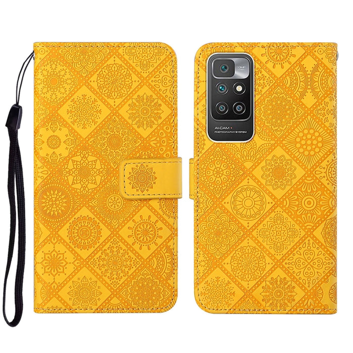 Estuche para teléfono de cuero con patrón en relieve de estilo étnico, For Xiaomi Redmi 10, For Xiaomi Redmi 10C, For Xiaomi Redmi K40, For Xiaomi Redmi Note 11, For Xiaomi Redmi Note 11 4G Global, For Xiaomi Redmi Note 11 Pro                          ...