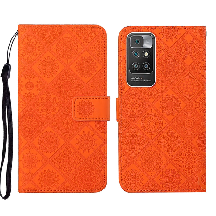Estuche para teléfono de cuero con patrón en relieve de estilo étnico, For Xiaomi Redmi 10, For Xiaomi Redmi 10C, For Xiaomi Redmi K40, For Xiaomi Redmi Note 11, For Xiaomi Redmi Note 11 4G Global, For Xiaomi Redmi Note 11 Pro                          ...