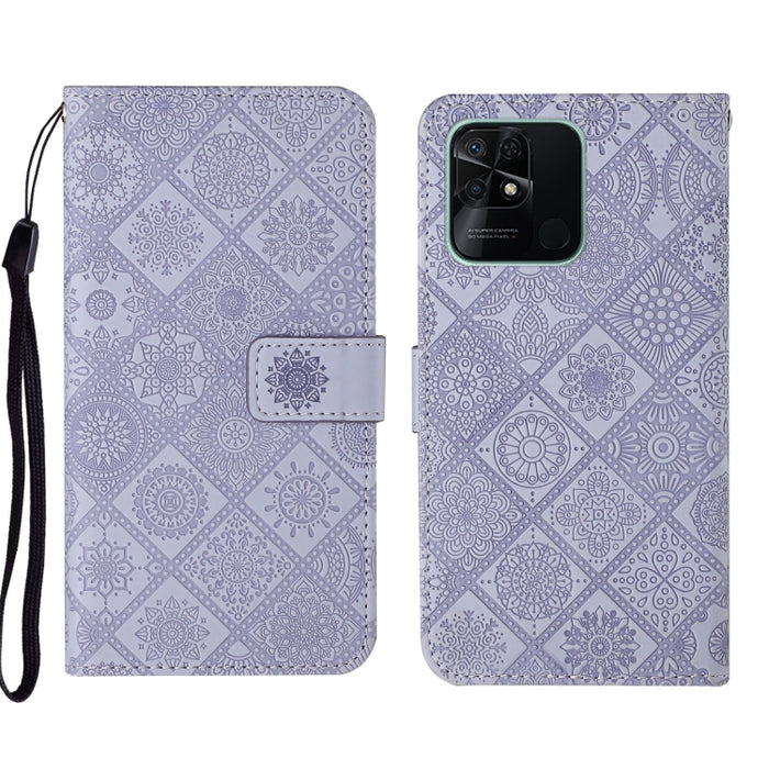 Estuche para teléfono de cuero con patrón en relieve de estilo étnico, For Xiaomi Redmi 10, For Xiaomi Redmi 10C, For Xiaomi Redmi K40, For Xiaomi Redmi Note 11, For Xiaomi Redmi Note 11 4G Global, For Xiaomi Redmi Note 11 Pro                          ...