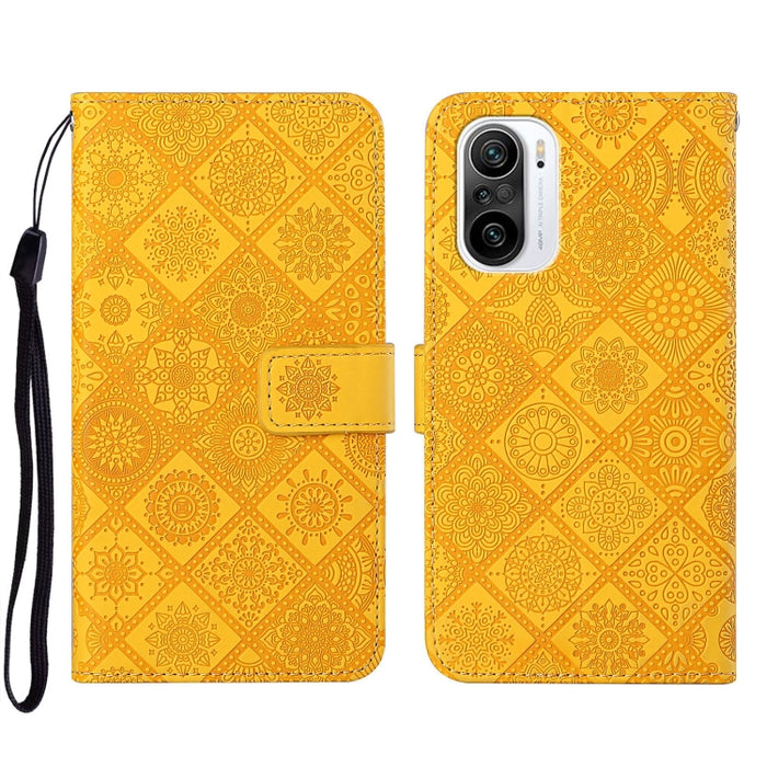 Estuche para teléfono de cuero con patrón en relieve de estilo étnico, For Xiaomi Redmi 10, For Xiaomi Redmi 10C, For Xiaomi Redmi K40, For Xiaomi Redmi Note 11, For Xiaomi Redmi Note 11 4G Global, For Xiaomi Redmi Note 11 Pro                          ...