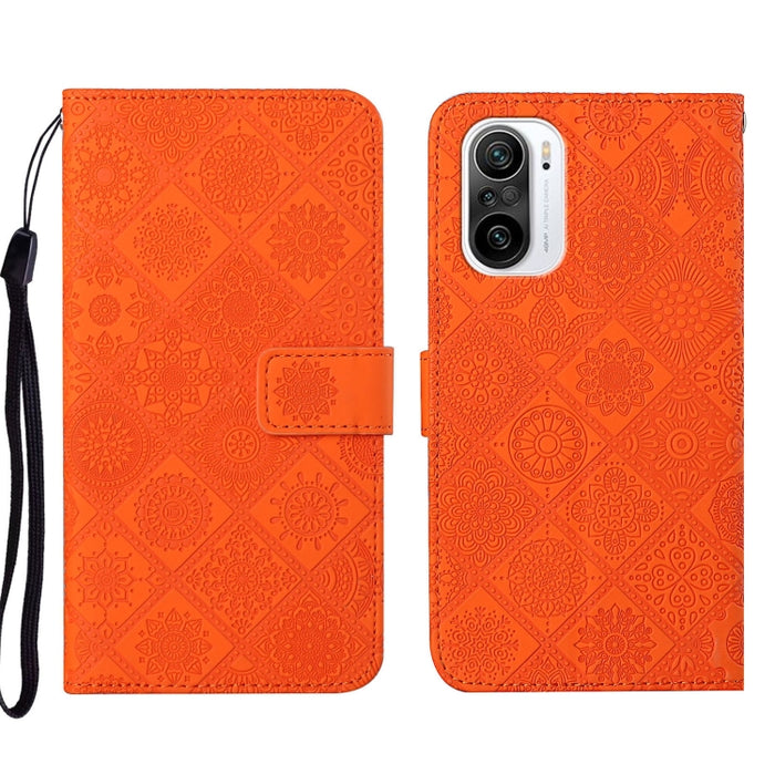 Estuche para teléfono de cuero con patrón en relieve de estilo étnico, For Xiaomi Redmi 10, For Xiaomi Redmi 10C, For Xiaomi Redmi K40, For Xiaomi Redmi Note 11, For Xiaomi Redmi Note 11 4G Global, For Xiaomi Redmi Note 11 Pro                          ...