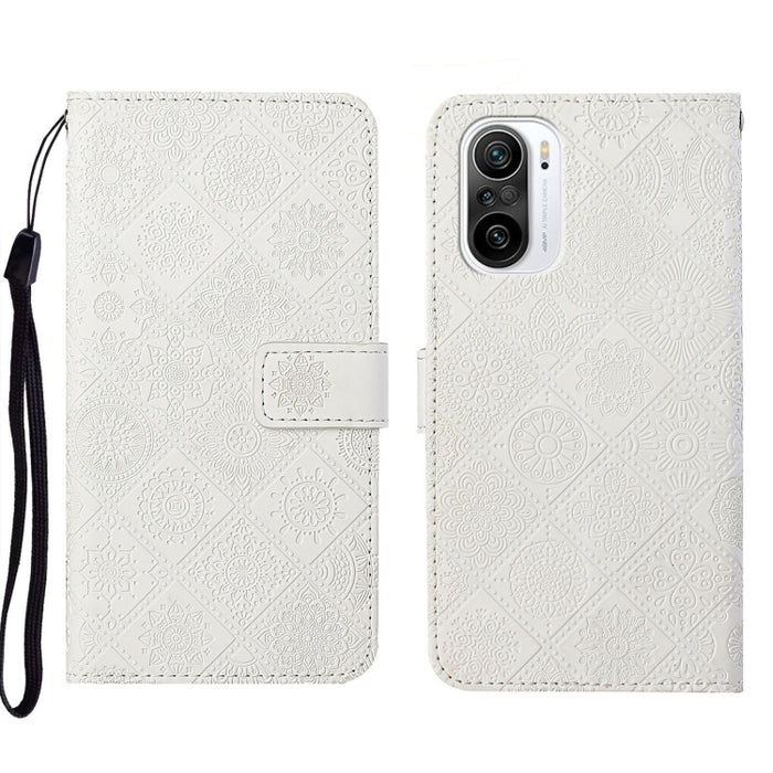 Estuche para teléfono de cuero con patrón en relieve de estilo étnico, For Xiaomi Redmi 10, For Xiaomi Redmi 10C, For Xiaomi Redmi K40, For Xiaomi Redmi Note 11, For Xiaomi Redmi Note 11 4G Global, For Xiaomi Redmi Note 11 Pro                          ...