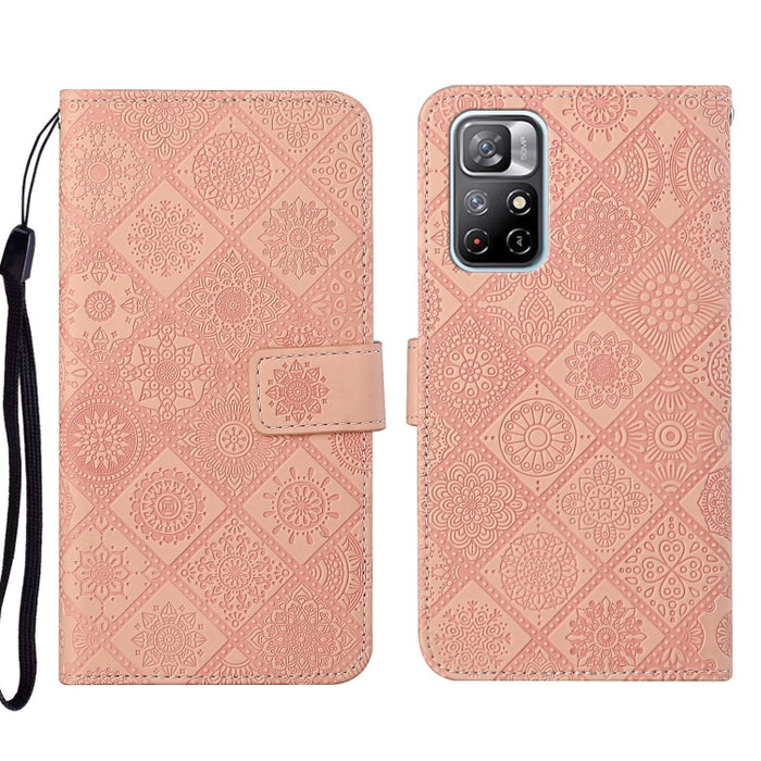 Estuche para teléfono de cuero con patrón en relieve de estilo étnico, For Xiaomi Redmi 10, For Xiaomi Redmi 10C, For Xiaomi Redmi K40, For Xiaomi Redmi Note 11, For Xiaomi Redmi Note 11 4G Global, For Xiaomi Redmi Note 11 Pro                          ...