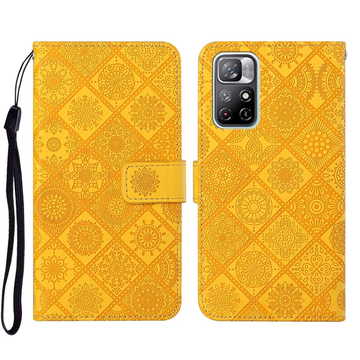 Estuche para teléfono de cuero con patrón en relieve de estilo étnico, For Xiaomi Redmi 10, For Xiaomi Redmi 10C, For Xiaomi Redmi K40, For Xiaomi Redmi Note 11, For Xiaomi Redmi Note 11 4G Global, For Xiaomi Redmi Note 11 Pro                          ...