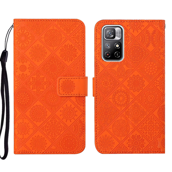 Estuche para teléfono de cuero con patrón en relieve de estilo étnico, For Xiaomi Redmi 10, For Xiaomi Redmi 10C, For Xiaomi Redmi K40, For Xiaomi Redmi Note 11, For Xiaomi Redmi Note 11 4G Global, For Xiaomi Redmi Note 11 Pro                          ...