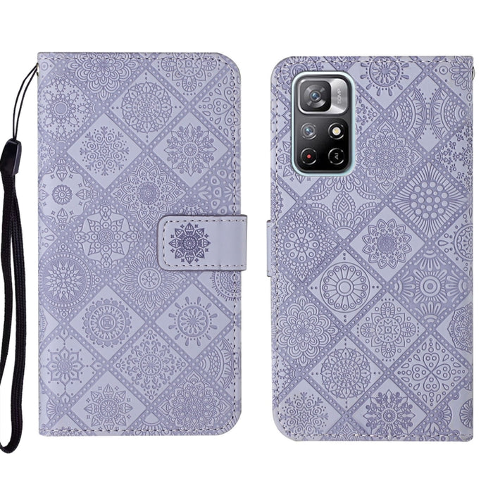 Estuche para teléfono de cuero con patrón en relieve de estilo étnico, For Xiaomi Redmi 10, For Xiaomi Redmi 10C, For Xiaomi Redmi K40, For Xiaomi Redmi Note 11, For Xiaomi Redmi Note 11 4G Global, For Xiaomi Redmi Note 11 Pro                          ...