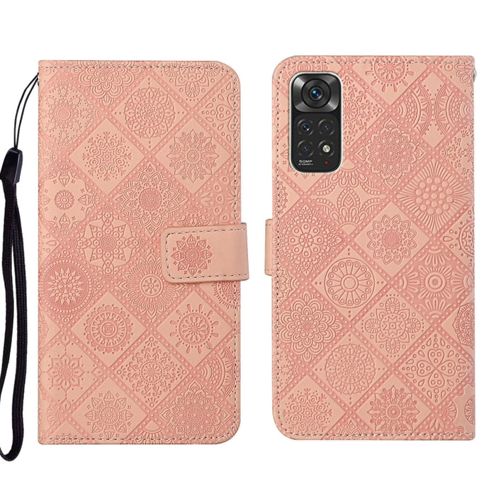 Estuche para teléfono de cuero con patrón en relieve de estilo étnico, For Xiaomi Redmi 10, For Xiaomi Redmi 10C, For Xiaomi Redmi K40, For Xiaomi Redmi Note 11, For Xiaomi Redmi Note 11 4G Global, For Xiaomi Redmi Note 11 Pro                          ...