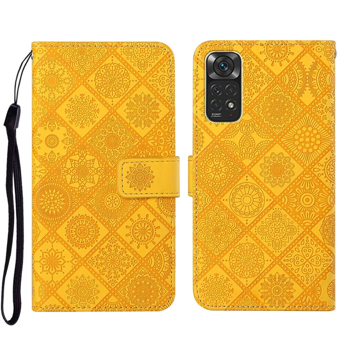 Estuche para teléfono de cuero con patrón en relieve de estilo étnico, For Xiaomi Redmi 10, For Xiaomi Redmi 10C, For Xiaomi Redmi K40, For Xiaomi Redmi Note 11, For Xiaomi Redmi Note 11 4G Global, For Xiaomi Redmi Note 11 Pro                          ...