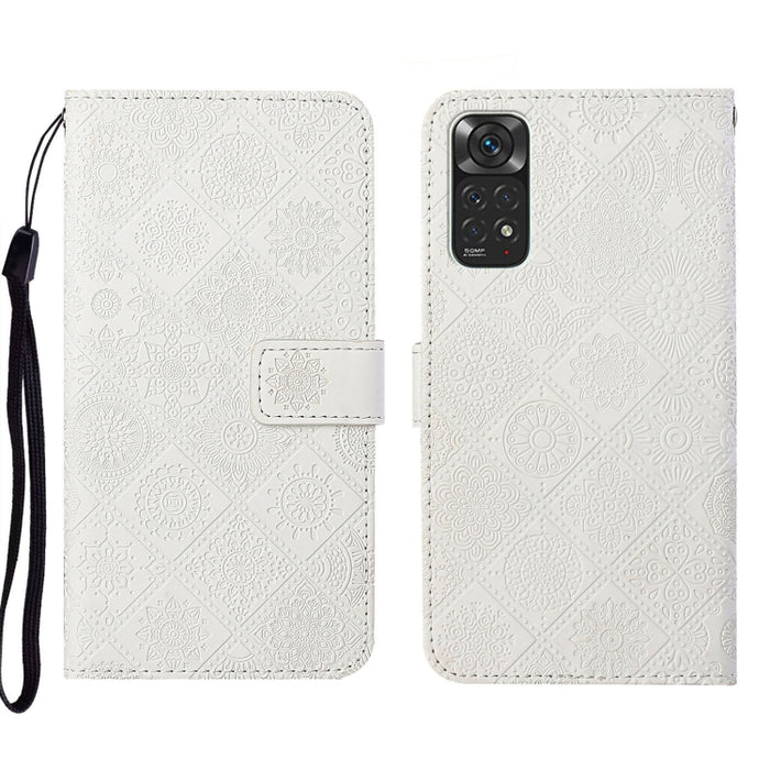 Estuche para teléfono de cuero con patrón en relieve de estilo étnico, For Xiaomi Redmi 10, For Xiaomi Redmi 10C, For Xiaomi Redmi K40, For Xiaomi Redmi Note 11, For Xiaomi Redmi Note 11 4G Global, For Xiaomi Redmi Note 11 Pro                          ...
