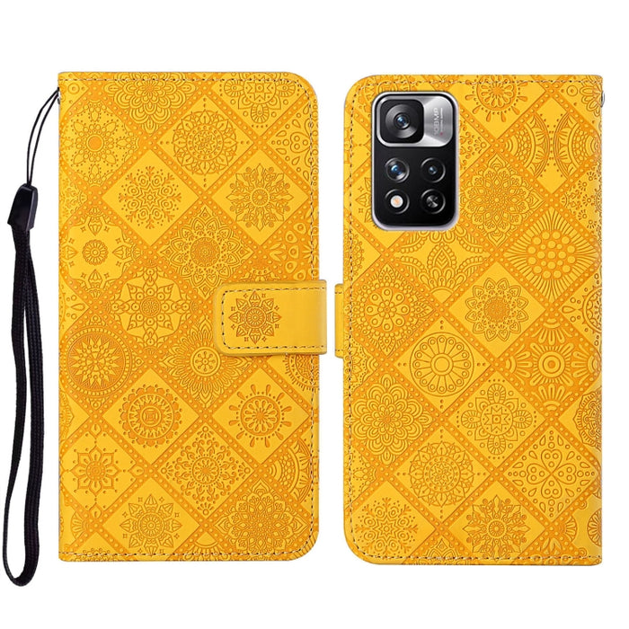 Estuche para teléfono de cuero con patrón en relieve de estilo étnico, For Xiaomi Redmi 10, For Xiaomi Redmi 10C, For Xiaomi Redmi K40, For Xiaomi Redmi Note 11, For Xiaomi Redmi Note 11 4G Global, For Xiaomi Redmi Note 11 Pro                          ...