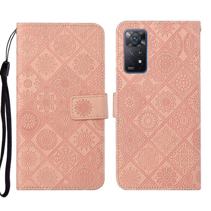 Estuche para teléfono de cuero con patrón en relieve de estilo étnico, For Xiaomi Redmi 10, For Xiaomi Redmi 10C, For Xiaomi Redmi K40, For Xiaomi Redmi Note 11, For Xiaomi Redmi Note 11 4G Global, For Xiaomi Redmi Note 11 Pro                          ...