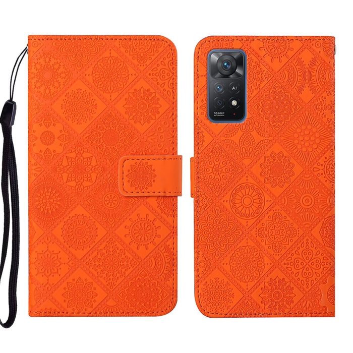 Estuche para teléfono de cuero con patrón en relieve de estilo étnico, For Xiaomi Redmi 10, For Xiaomi Redmi 10C, For Xiaomi Redmi K40, For Xiaomi Redmi Note 11, For Xiaomi Redmi Note 11 4G Global, For Xiaomi Redmi Note 11 Pro                          ...