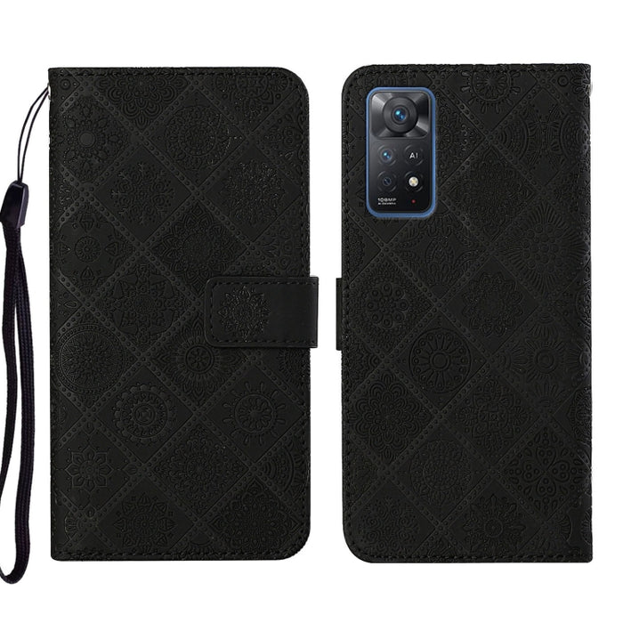 Estuche para teléfono de cuero con patrón en relieve de estilo étnico, For Xiaomi Redmi 10, For Xiaomi Redmi 10C, For Xiaomi Redmi K40, For Xiaomi Redmi Note 11, For Xiaomi Redmi Note 11 4G Global, For Xiaomi Redmi Note 11 Pro                          ...