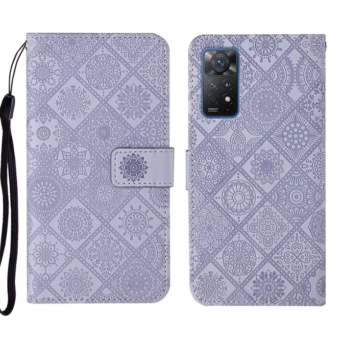 Estuche para teléfono de cuero con patrón en relieve de estilo étnico, For Xiaomi Redmi 10, For Xiaomi Redmi 10C, For Xiaomi Redmi K40, For Xiaomi Redmi Note 11, For Xiaomi Redmi Note 11 4G Global, For Xiaomi Redmi Note 11 Pro                          ...