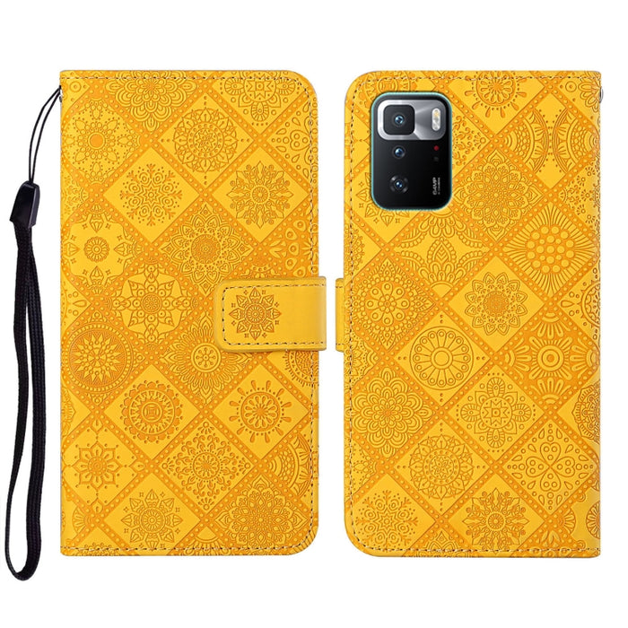 Estuche para teléfono de cuero con patrón en relieve de estilo étnico, For Xiaomi Redmi 10, For Xiaomi Redmi 10C, For Xiaomi Redmi K40, For Xiaomi Redmi Note 11, For Xiaomi Redmi Note 11 4G Global, For Xiaomi Redmi Note 11 Pro                          ...