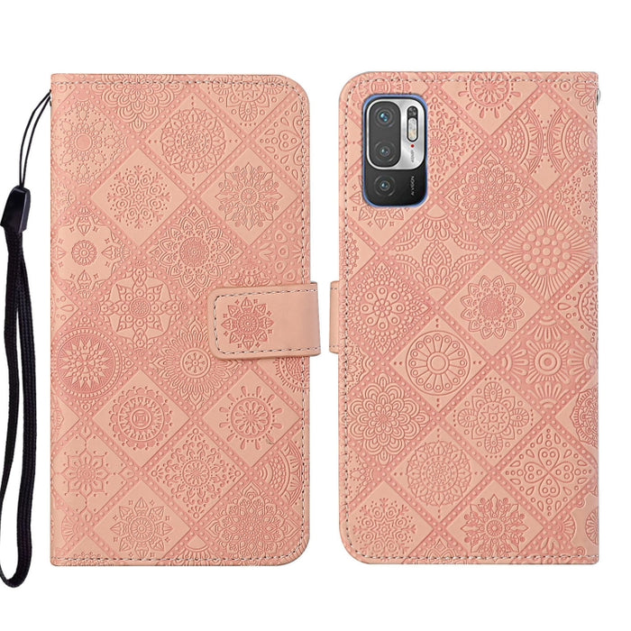 Estuche para teléfono de cuero con patrón en relieve de estilo étnico, For Xiaomi Redmi 10, For Xiaomi Redmi 10C, For Xiaomi Redmi K40, For Xiaomi Redmi Note 11, For Xiaomi Redmi Note 11 4G Global, For Xiaomi Redmi Note 11 Pro                          ...