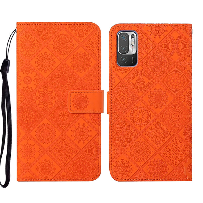 Estuche para teléfono de cuero con patrón en relieve de estilo étnico, For Xiaomi Redmi 10, For Xiaomi Redmi 10C, For Xiaomi Redmi K40, For Xiaomi Redmi Note 11, For Xiaomi Redmi Note 11 4G Global, For Xiaomi Redmi Note 11 Pro                          ...