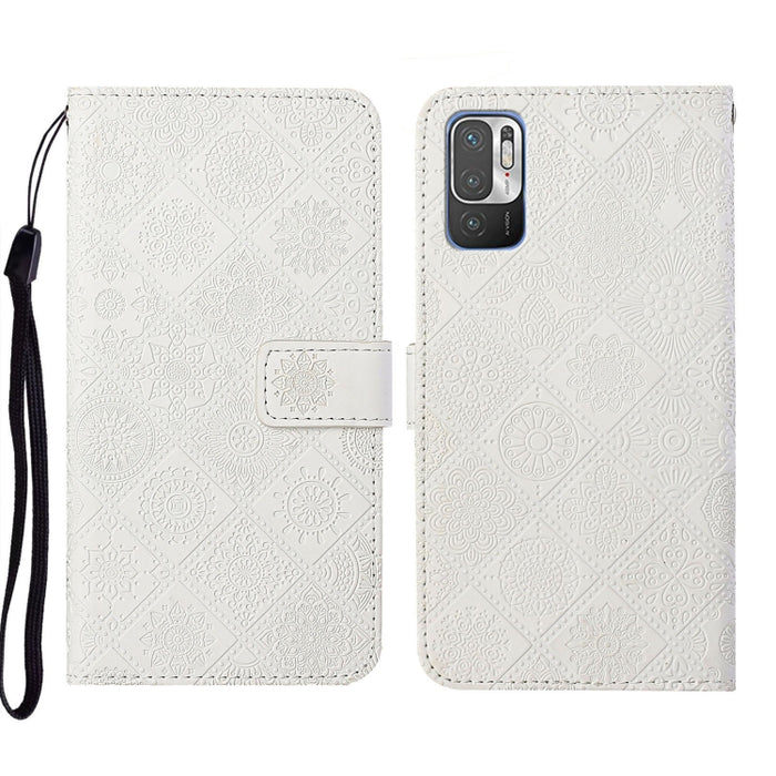 Estuche para teléfono de cuero con patrón en relieve de estilo étnico, For Xiaomi Redmi 10, For Xiaomi Redmi 10C, For Xiaomi Redmi K40, For Xiaomi Redmi Note 11, For Xiaomi Redmi Note 11 4G Global, For Xiaomi Redmi Note 11 Pro                          ...