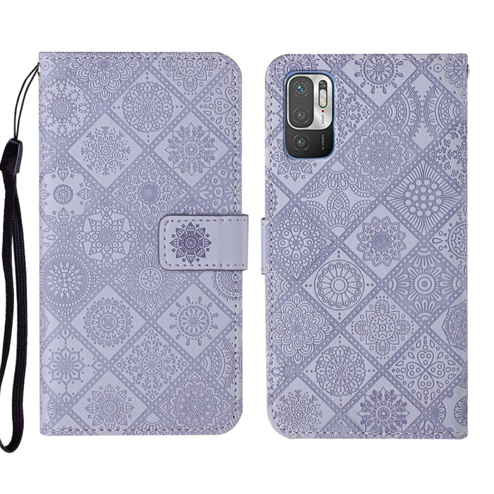 Estuche para teléfono de cuero con patrón en relieve de estilo étnico, For Xiaomi Redmi 10, For Xiaomi Redmi 10C, For Xiaomi Redmi K40, For Xiaomi Redmi Note 11, For Xiaomi Redmi Note 11 4G Global, For Xiaomi Redmi Note 11 Pro                          ...