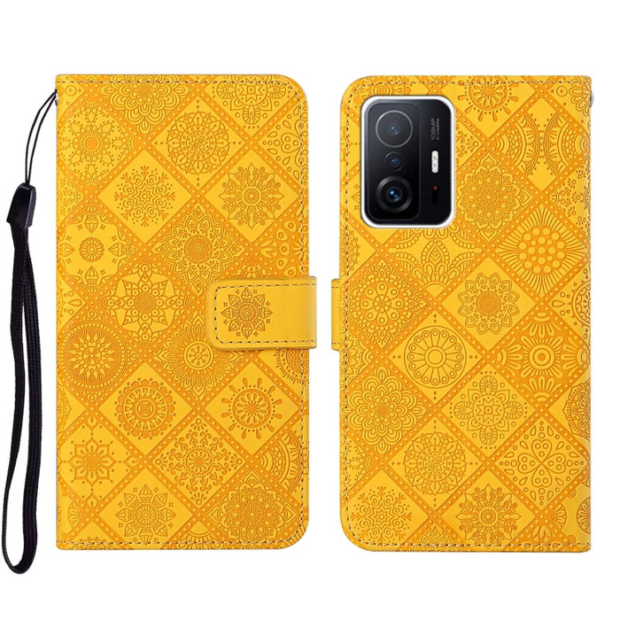 Estuche para teléfono de cuero con patrón en relieve de estilo étnico, For Xiaomi Redmi 10, For Xiaomi Redmi 10C, For Xiaomi Redmi K40, For Xiaomi Redmi Note 11, For Xiaomi Redmi Note 11 4G Global, For Xiaomi Redmi Note 11 Pro                          ...