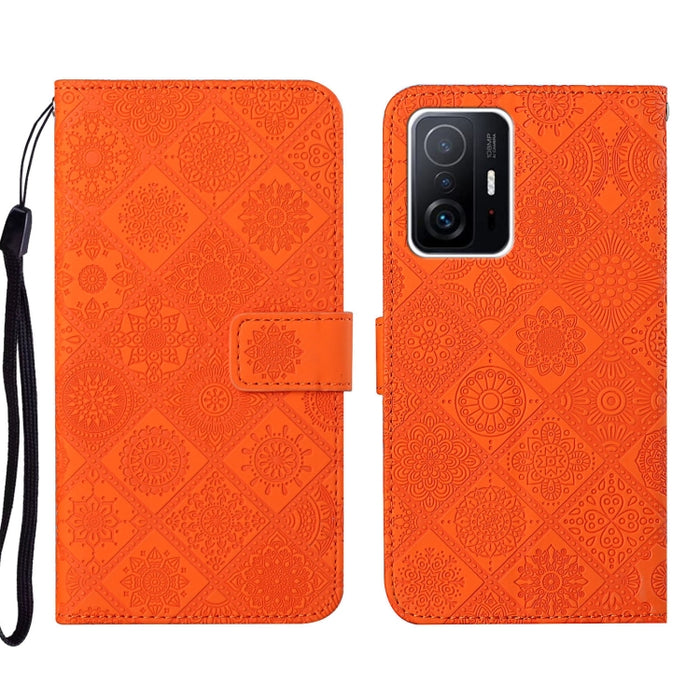 Estuche para teléfono de cuero con patrón en relieve de estilo étnico, For Xiaomi Redmi 10, For Xiaomi Redmi 10C, For Xiaomi Redmi K40, For Xiaomi Redmi Note 11, For Xiaomi Redmi Note 11 4G Global, For Xiaomi Redmi Note 11 Pro                          ...